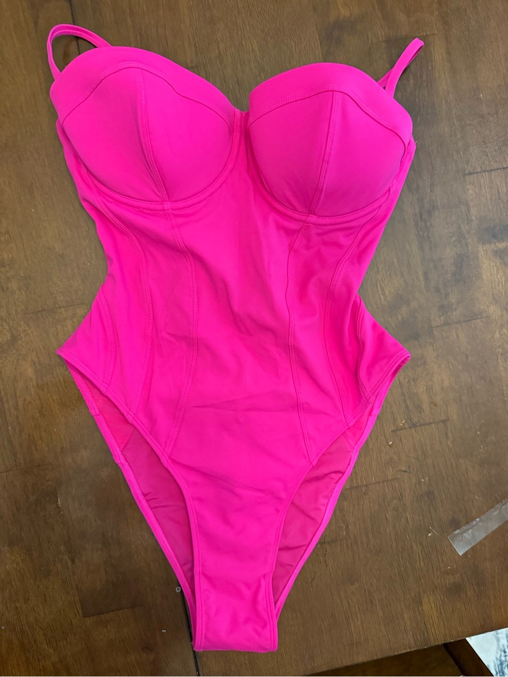 TA3 Hot Pink One-Piece Bodysuit Swimwear